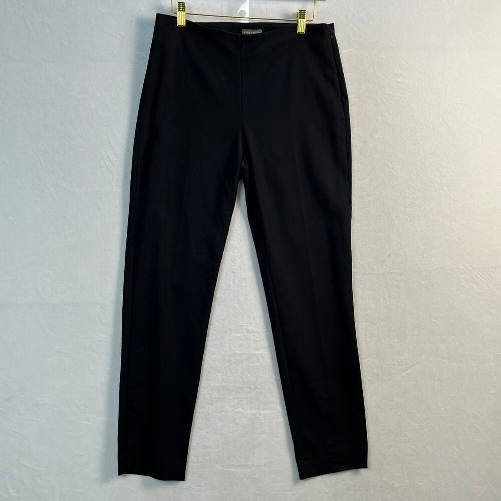 Vince Camuto Black Stretch Dress Pants Smoothing & Darted Flattering Fit, SZ 6